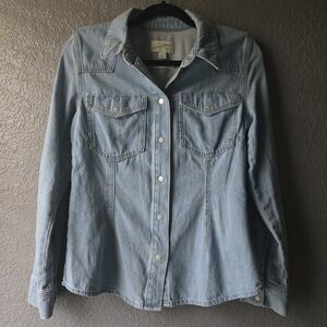 Universal Thread Light Blue Denim Button Down
